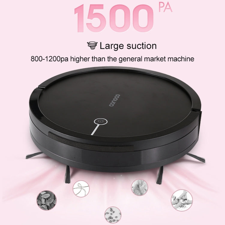 Conoco YBS1705 1500Pa Large Suction Macarons Smart Household Vacuum Cleaner Clean Robot, Support Phone APP Control & Amazon Alexa