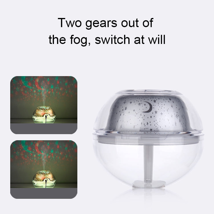 WT-A99 2W Crystal LED Night Light Projection Humidifier Essential Oil Diffuser Air Fresher Mist Maker, Capacity: 500ml, DC 5V