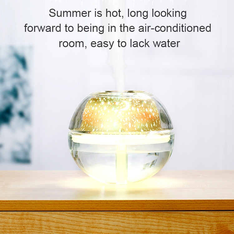 WT-A99 2W Crystal LED Night Light Projection Humidifier Essential Oil Diffuser Air Fresher Mist Maker, Capacity: 500ml, DC 5V
