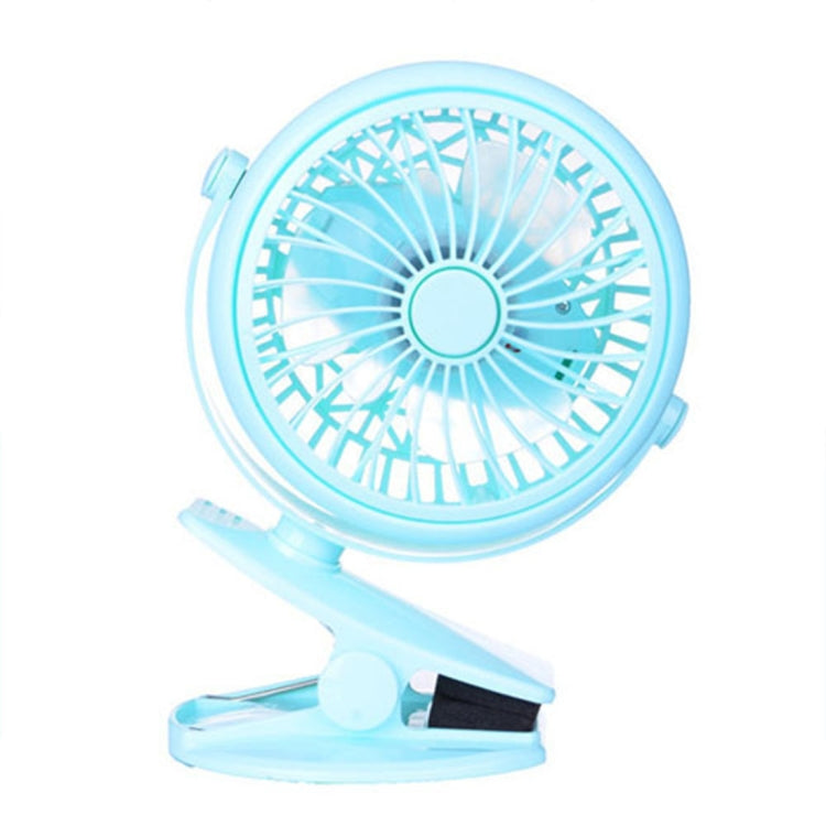 DC 5V USB Rechargeable Battery Operated 360 Degree Rotation Cooling Clip Fan, 2 Speeds