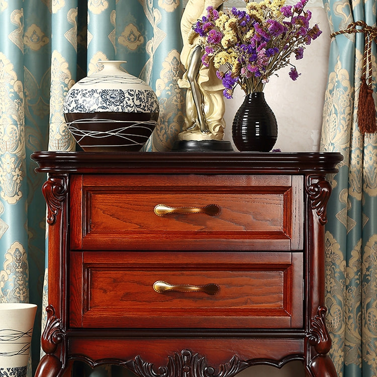 5 PCS Coffee 6009-128 Drawer Cabinet Door European Style Retro Copper Handle