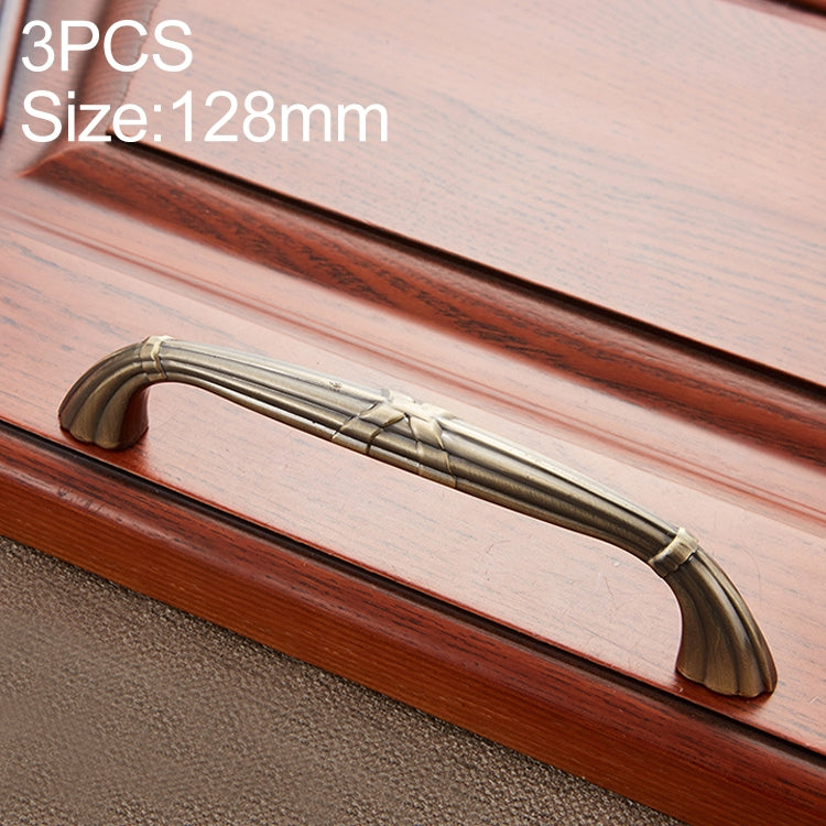 3 PCS 6046-128 Drawer Cabinet Door European Style Classical Bronze Handle