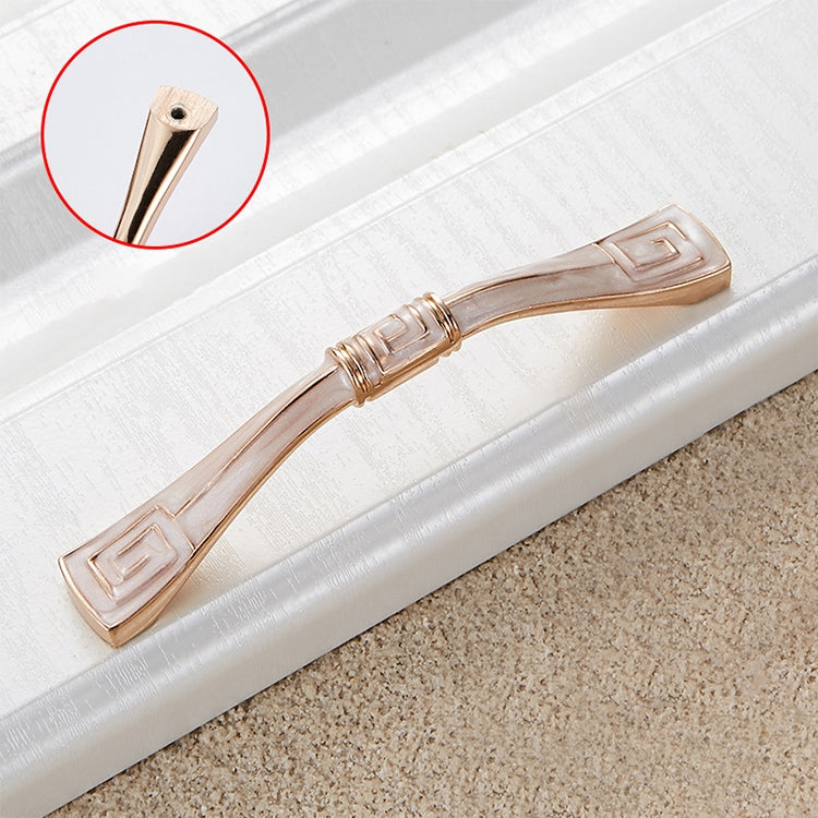 5 PCS 6056-96 White Amber Drawer Cabinet Door European Style Solid Handle