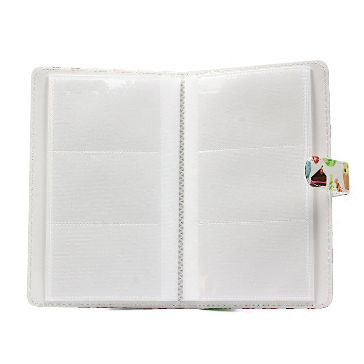 Dessert Pattern 3 inch DIY PU Mini Creativity Insert Type 32 Pages Exquisite Photo Album for Polaroid