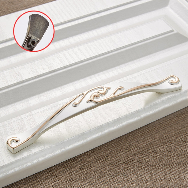 3 PCS 6055-128 Stainless Steel Electroplated Cabinet Handle (Gold + Silver)