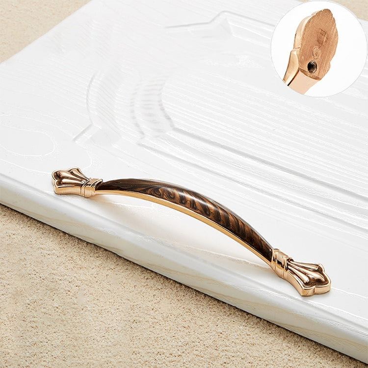 5 PCS 6589_128 Black Walnut Drawer Cabinet Handle