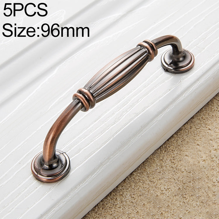 5 PCS 6064_96 Red Thickened Drawer Cabinet Handle (Red)