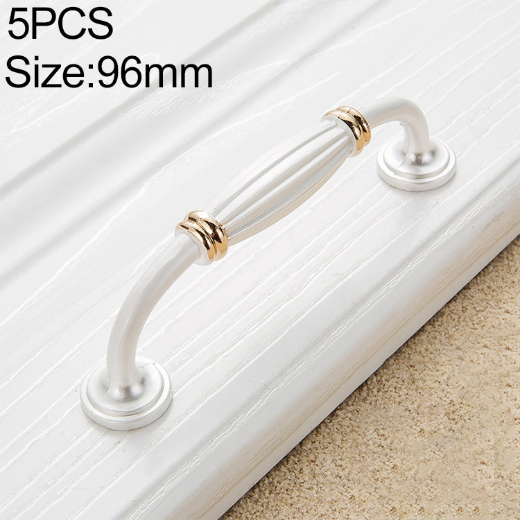 5 PCS 6064_96 Thickened Drawer Cabinet Handle (Gold + Silver)