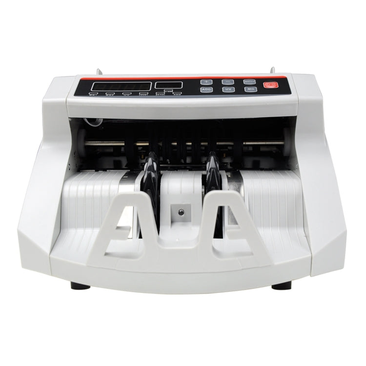 YBC-2108 Paper Currency Counting Money Counter with External LCD Display, Support UV Light & Magnetic Counterfeit Detection / Half-note Dection, AC 110-240V(White)