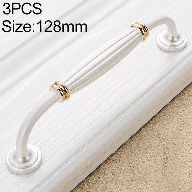 3 PCS 6064_128 Thickened Drawer Cabinet Handle (Gold + Silver)