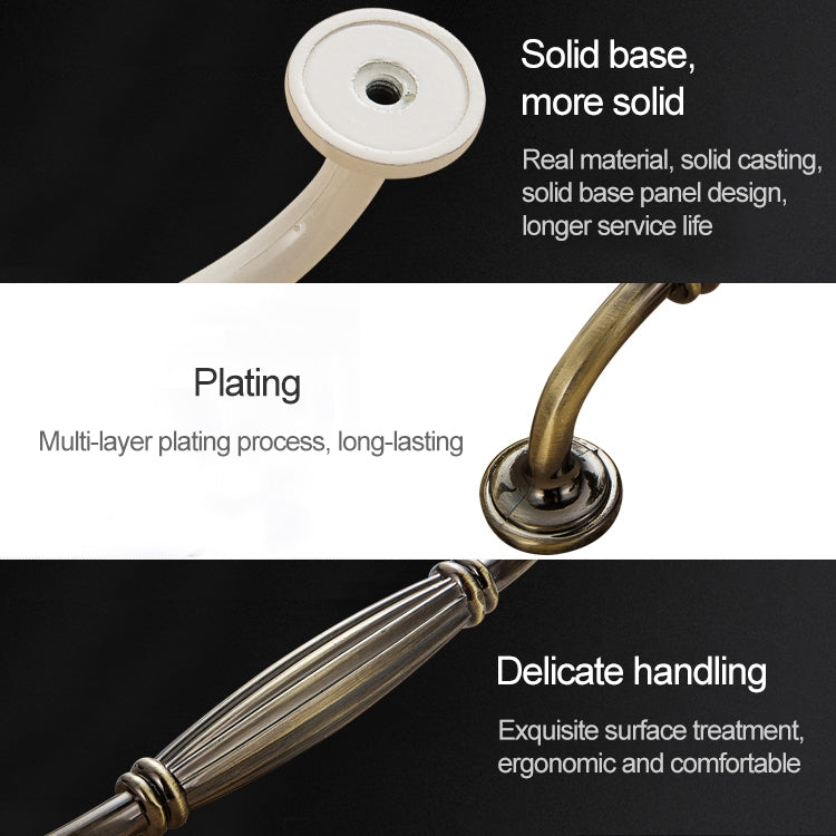 5 PCS 6064_128 Thickened Drawer Cabinet Handle (Ivory)