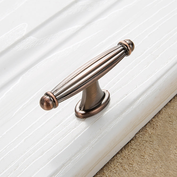 5 PCS 6064 Single Hole Thickened Drawer Cabinet Handle (Red)