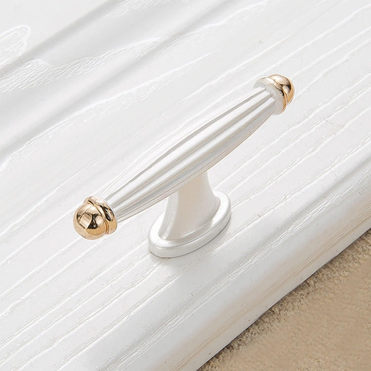 5 PCS 6064 Single Hole Thickened Drawer Cabinet Handle (Gold + Silver)