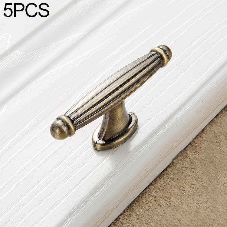 5 PCS 6064 Single Hole Thickened Drawer Cabinet Handle (Cyan)