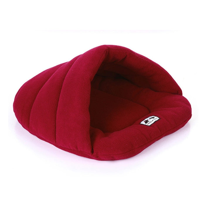 Slipper Shape Polar Fleece Warm Thicken Pet Dogs Cats House Size: M, 48Ã—58Ã—26cm