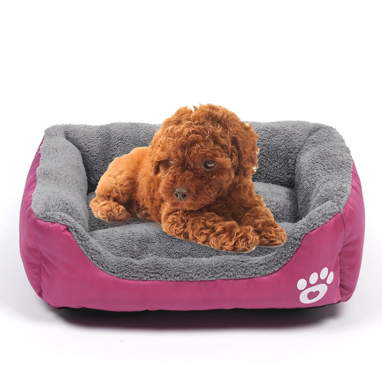 Candy Color Four Seasons Genuine Warm Pet Dog Kennel Mat Teddy Dog Mat, Size: 3XL, 110Ã—82Ã—20cm