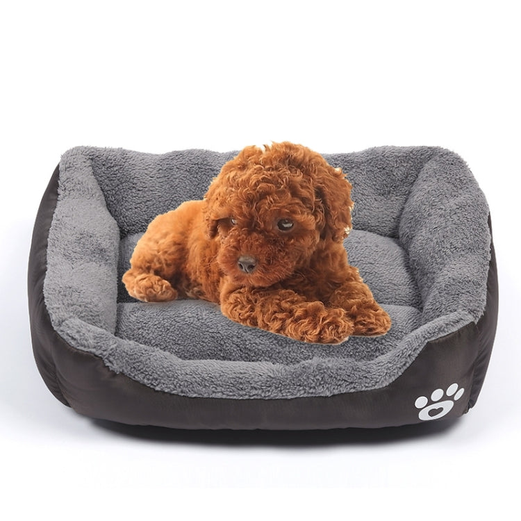 Candy Color Four Seasons Genuine Warm Pet Dog Kennel Mat Teddy Dog Mat, Size: L, 66Ã—50Ã—14cm