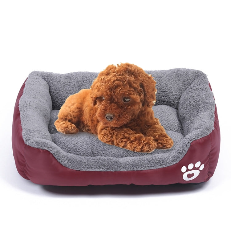 Candy Color Four Seasons Genuine Warm Pet Dog Kennel Mat Teddy Dog Mat, Size: L, 66Ã—50Ã—14cm