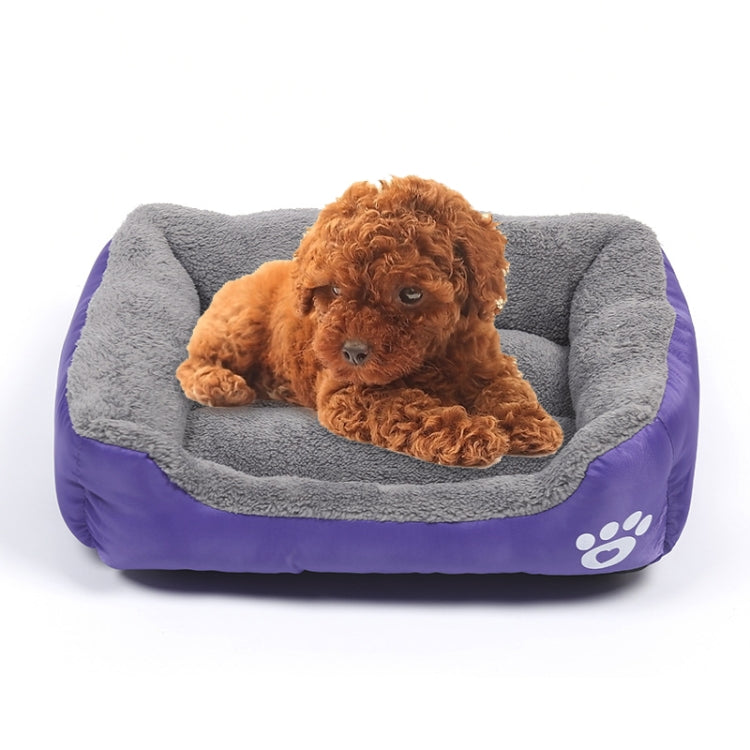 Candy Color Four Seasons Genuine Warm Pet Dog Kennel Mat Teddy Dog Mat, Size: S, 43Ã—32Ã—10cm