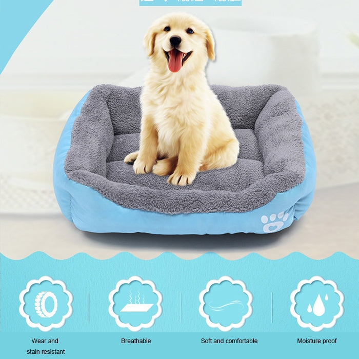 Animal Grain Four Seasons Genuine Warm Pet Dog Kennel Mat, Size: S, 43Ã—32Ã—10cm