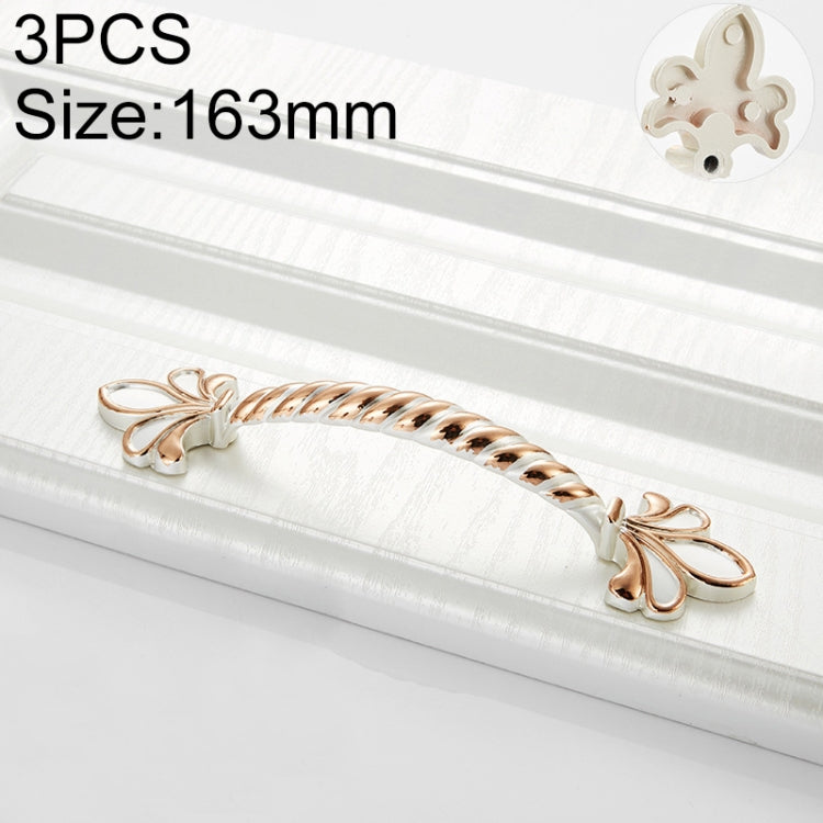 3 PCS 6062-96 Gold + Silver Drawer Cabinet Handle