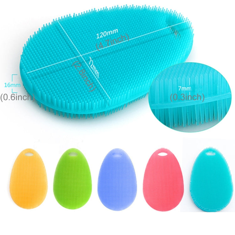 Water Drop Style Antibacterial Washing Brush Kitchen Dish Bowl Pot Cleaning Silicone Scouring Pad
