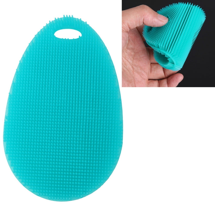 Water Drop Style Antibacterial Washing Brush Kitchen Dish Bowl Pot Cleaning Silicone Scouring Pad