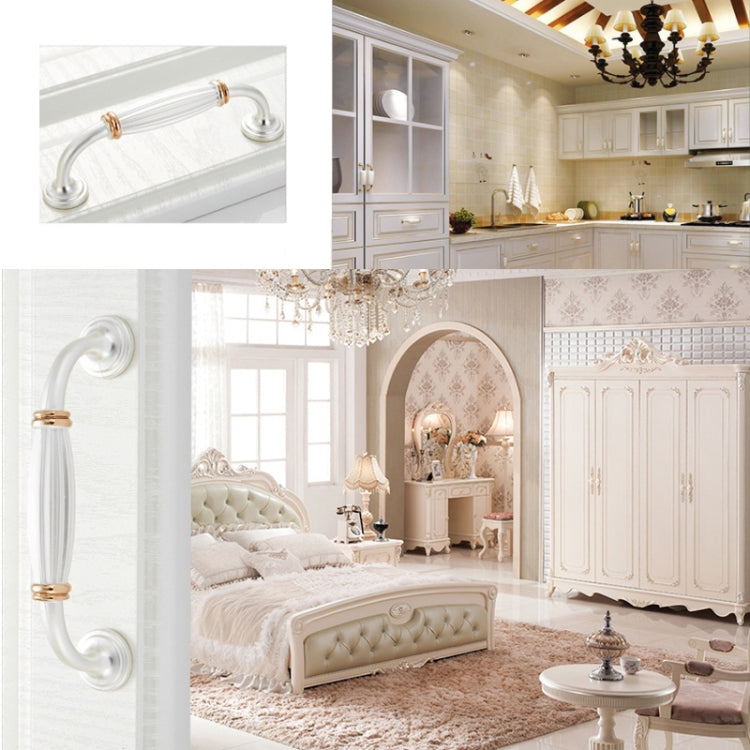 5 PCS 6064-96 Gold + Silver Drawer Cabinet Handle