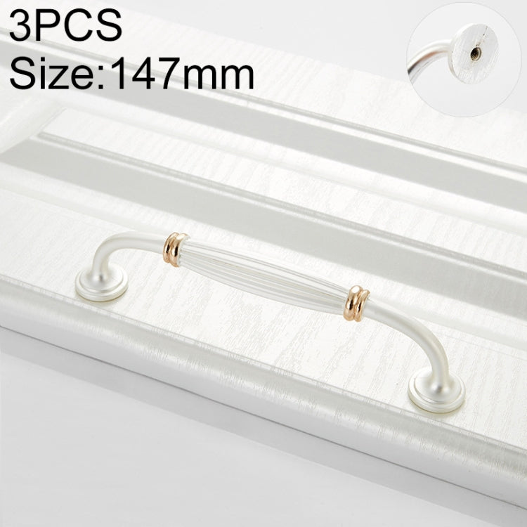 3 PCS 6064-128 Gold + Silver Drawer Cabinet Handle