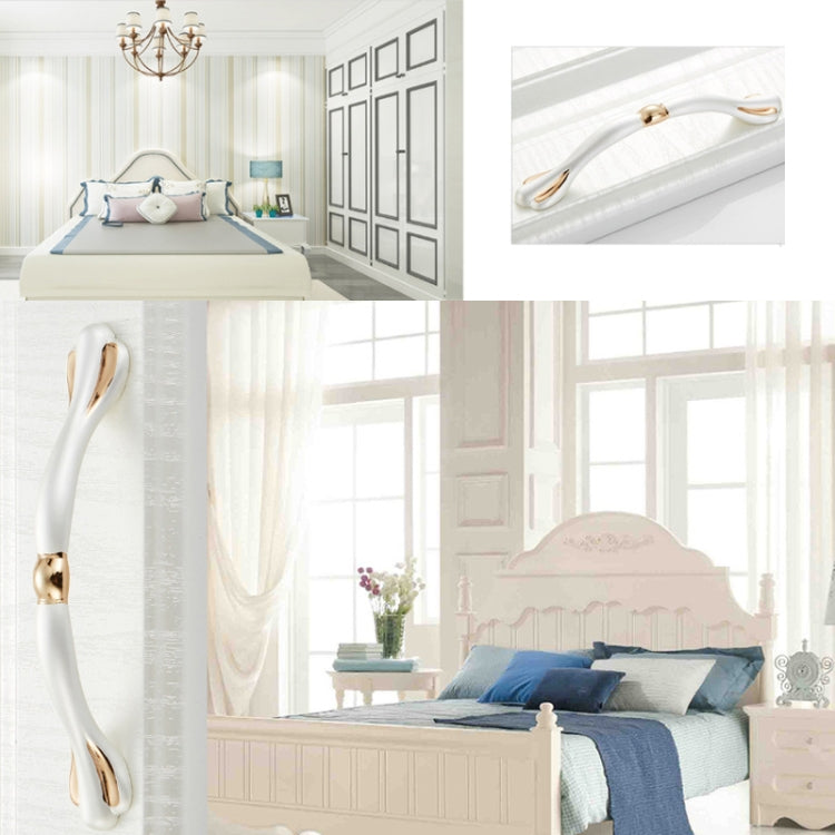 3 PCS 6555-128 Gold + Silver Drawer Cabinet Handle