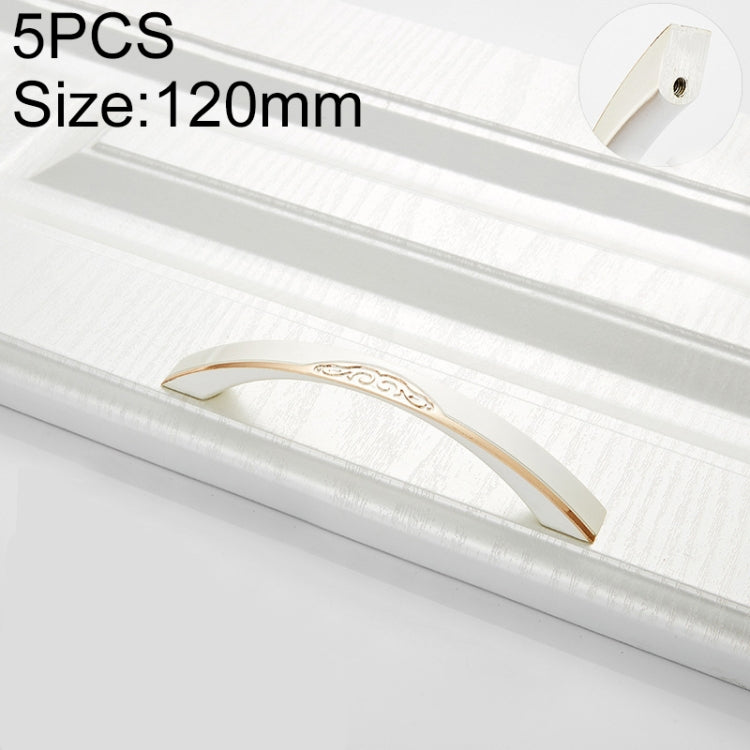 5 PCS 6541-96 Gold + Silver Drawer Cabinet Handle