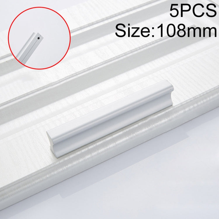 5 PCS 2059-96 Aluminum Alloy Cabinet Door Drawer Handle (Matte)
