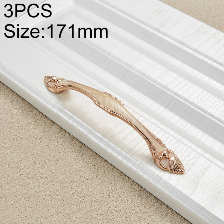 3 PCS 6566-128 Exquisite European Style Royal Gem Drawer Cabinet Handle(Yellow)