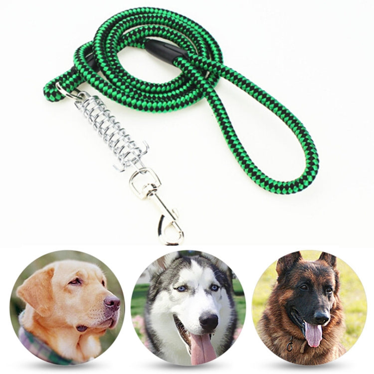 Pet Dogs PP Cruciferae Cushion Round Rope Nylon Neoprene Padding Pets Traction Lead Leash, Size: 1.2*120cm