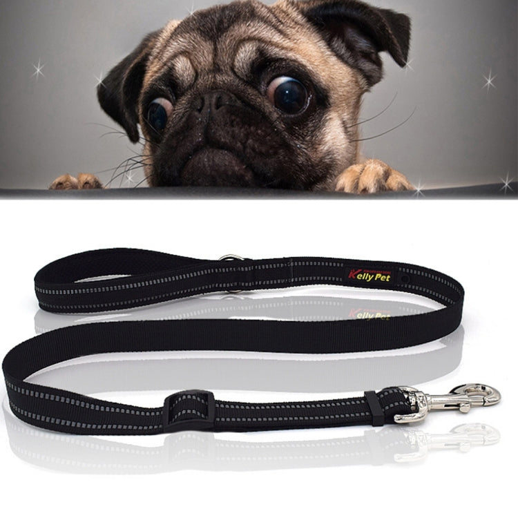 Pet Dogs Nylon Night Reflective Breathable Handheld Traction Lead Leash, Size: S, Adjustable Range: 2.0*(100-140cm)