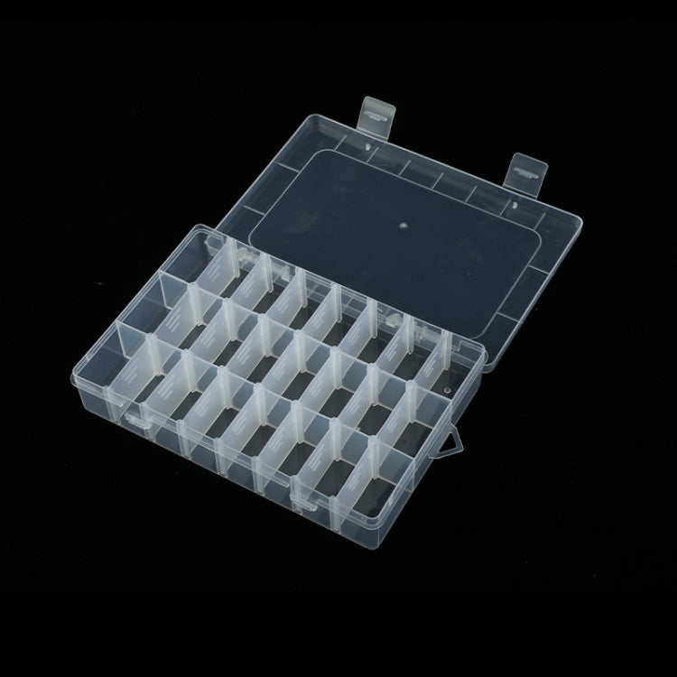 5 PCS Plastic Removable Grid 24 Slots Box Organizer Storage Container for Jewelry Earring