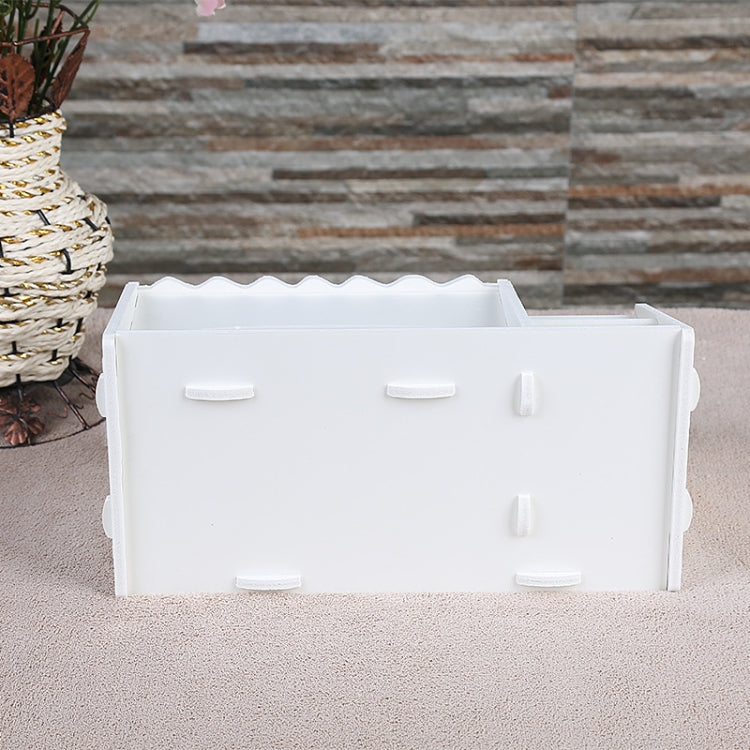 Multi-functional Wooden Carved Pattern Remote Creative Eco-friendly Controller Storage Box Tissue Box