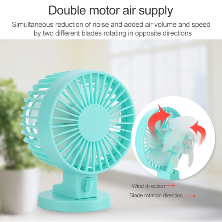 0.5W Portable Fan Desktop Electric Fan, with 2 Speed Control