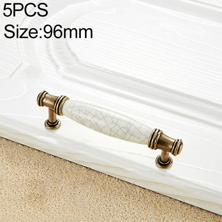 5 PCS 5001_96 Fine Gold Crack Hardware Cabinet Handle