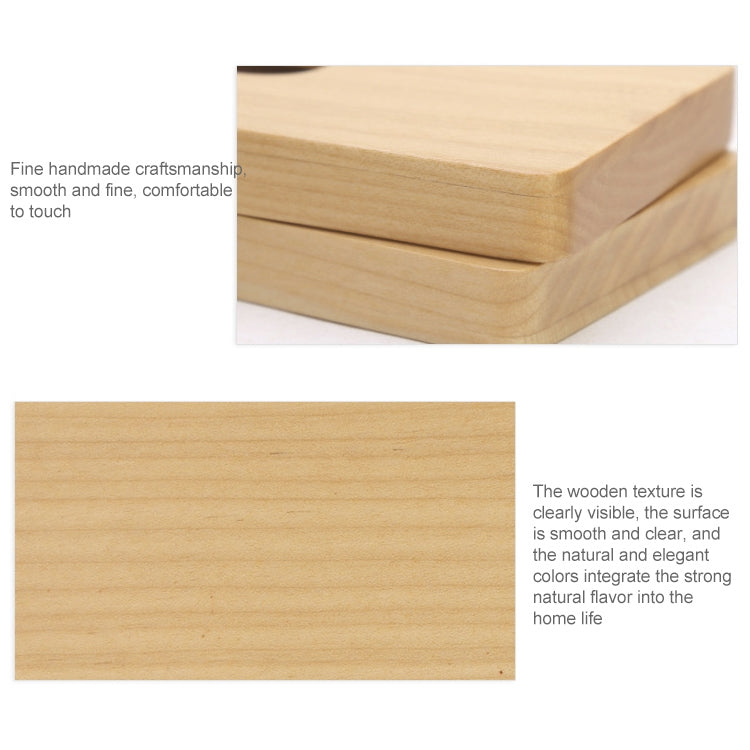 Business Wooden Maple Wave Opening Card Holder Credit Card ID Case Holder