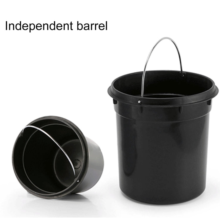 Fashion Round Stainless Steel Household Hotel Office Covered Pedal Trash Bin, Size: 5L