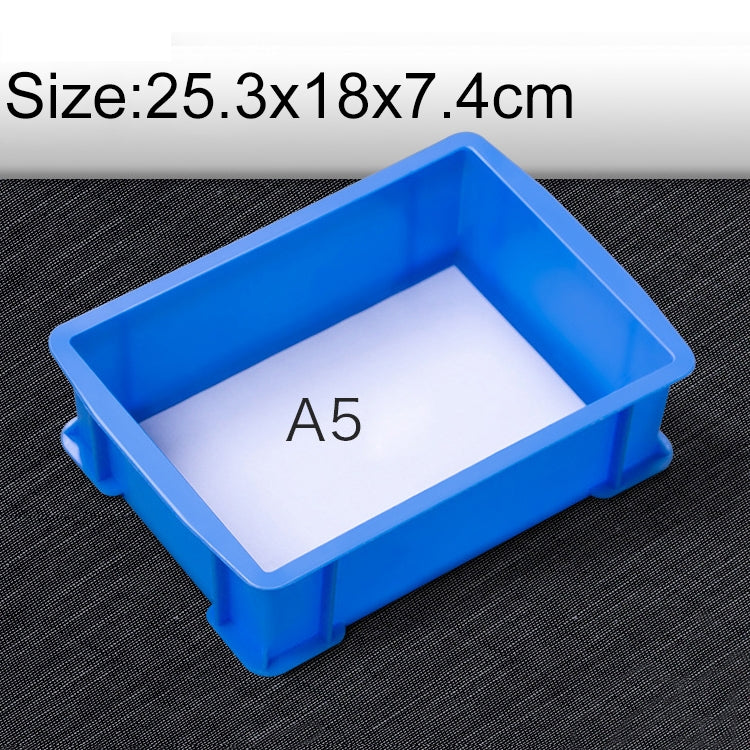 3 PCS Thick Multi-function Material Box Brand New Flat Plastic Parts Box Tool Box, Size: 25.3cm x 18cm x 7.4cm