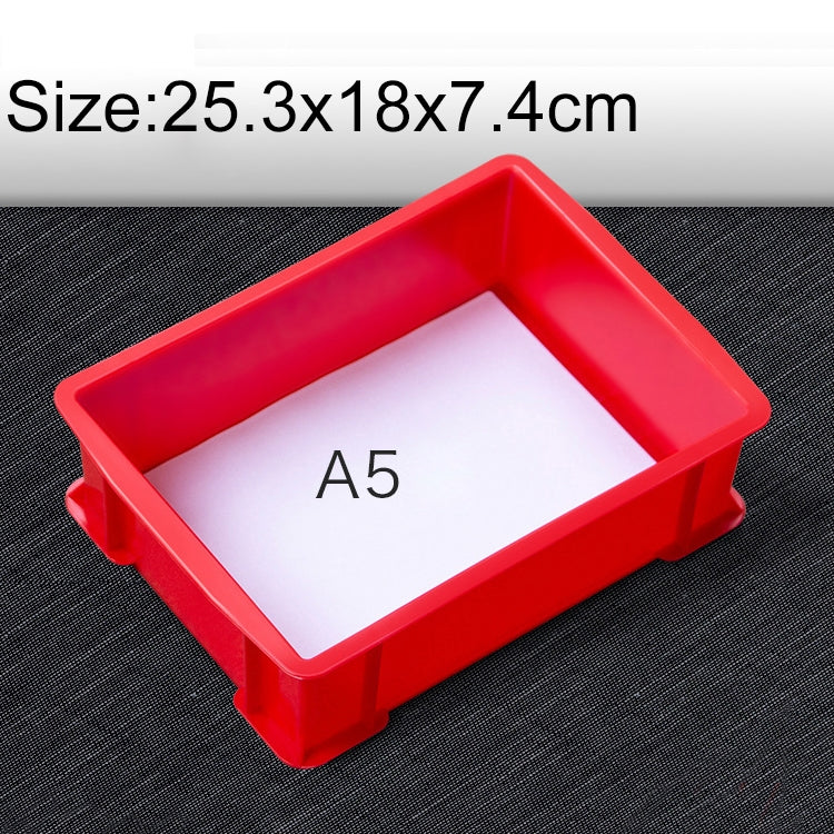 3 PCS Thick Multi-function Material Box Brand New Flat Plastic Parts Box Tool Box, Size: 25.3cm x 18cm x 7.4cm