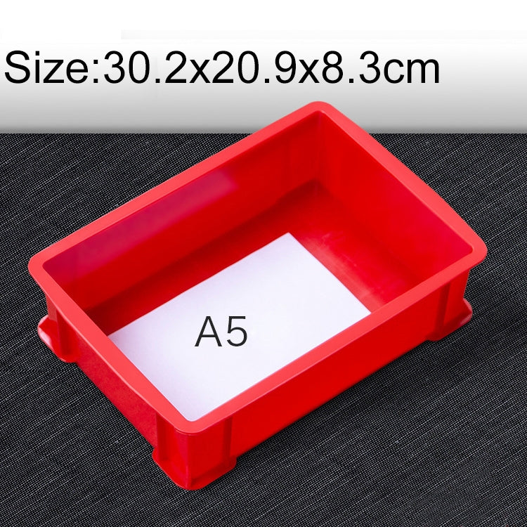 2 PCS Thick Multi-function Material Box Brand New Flat Plastic Parts Box Tool Box, Size: 30.2cm x 20.9cm x 8.3cm