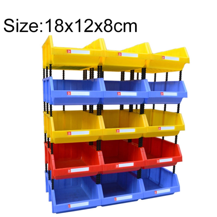 4 PCS Thickened Oblique Plastic Box Combined Parts Box Material Box, Random Color Delivery, Size: 18cm X 12cm X 8cm