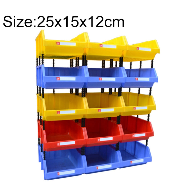 2 PCS Thickened Oblique Plastic Box Combined Parts Box Material Box, Random Color Delivery, Size: 25cm x 15cm x 12cm