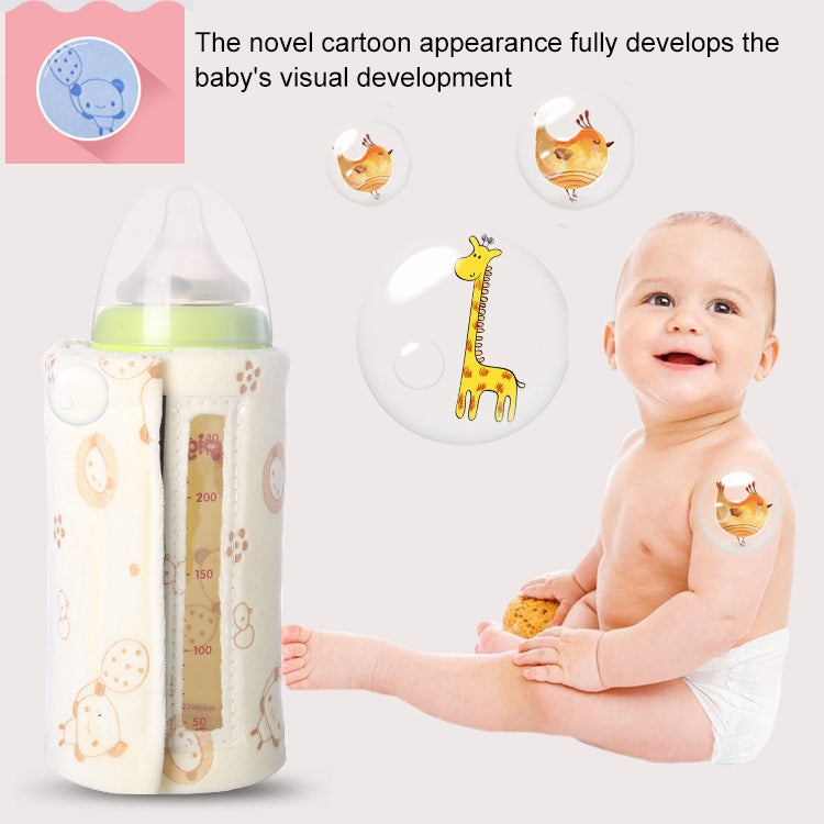 Visible Window Baby Milk Bottle Warmer Winter Constant Temperature Heating USB Portable Insulation Bag