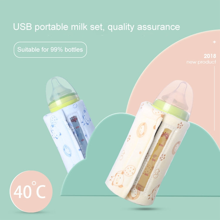 Visible Window Baby Milk Bottle Warmer Winter Constant Temperature Heating USB Portable Insulation Bag