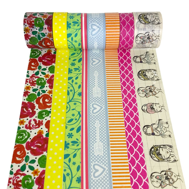 10 PCS Y Series Hand Can Tear Cartoon Christmas Day DIY Decorative Stationery Paper Hand  Paper Color and Paper Tape