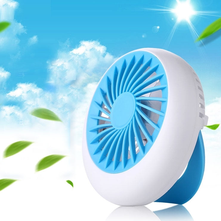 Tian Yan Mini USB Ultra-quiet Rechargeable Fans with Hidden Holder(Blue)